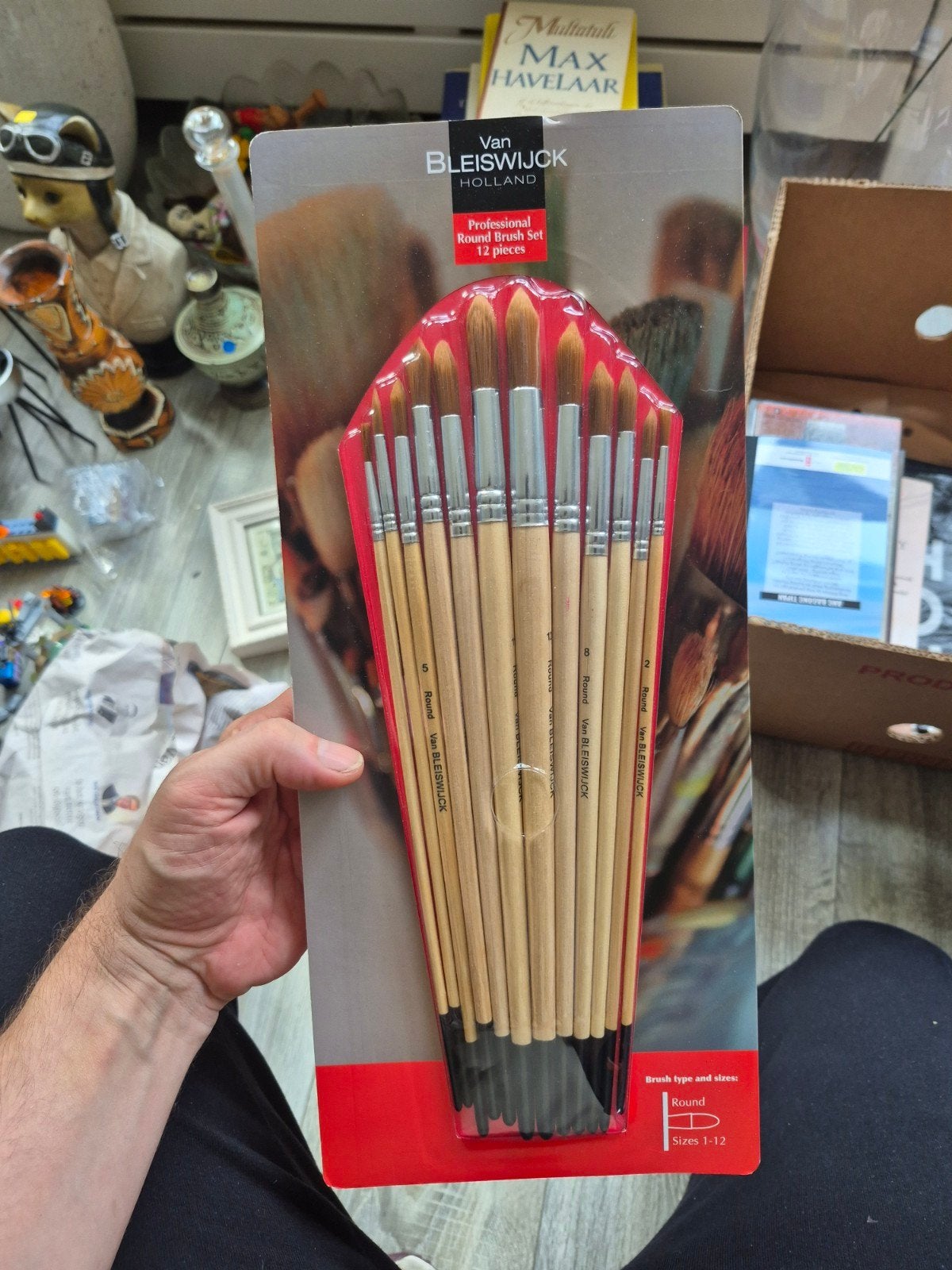 Van Bleiswijck Professional Ronde Kwastenset - 12 stuks, Ophalen of Verzenden, Nieuw, Penseel of Kwast