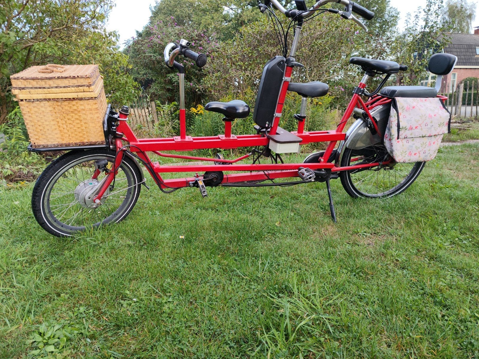 Onderwater Ouder-kindtendam met elektrische ondersteuning, Fietsen en Brommers, Fietsen | Tandems, Ophalen, Minder dan 10 versnellingen