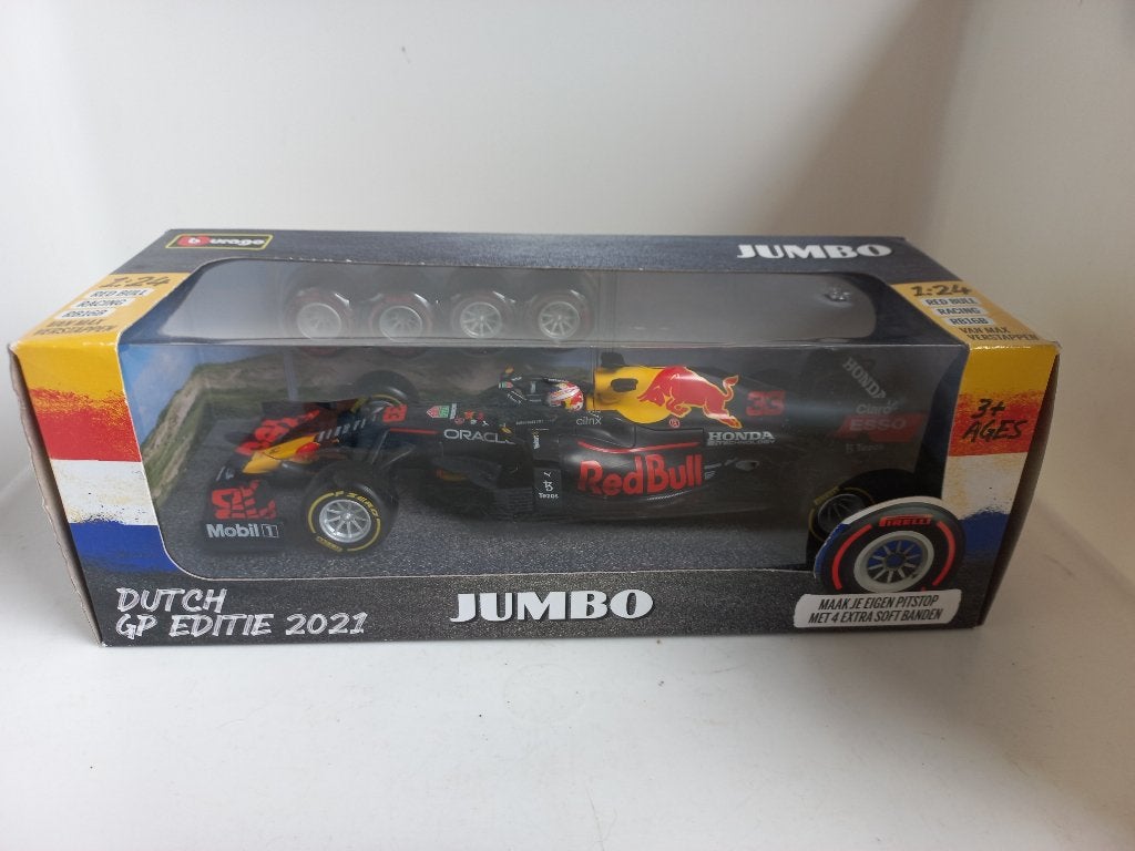 Max Verstappen 2021 Red Bull Jumbo 1:24 Bburago 116, Hobby en Vrije tijd, Ophalen of Verzenden, Nieuw, Auto, Bburago