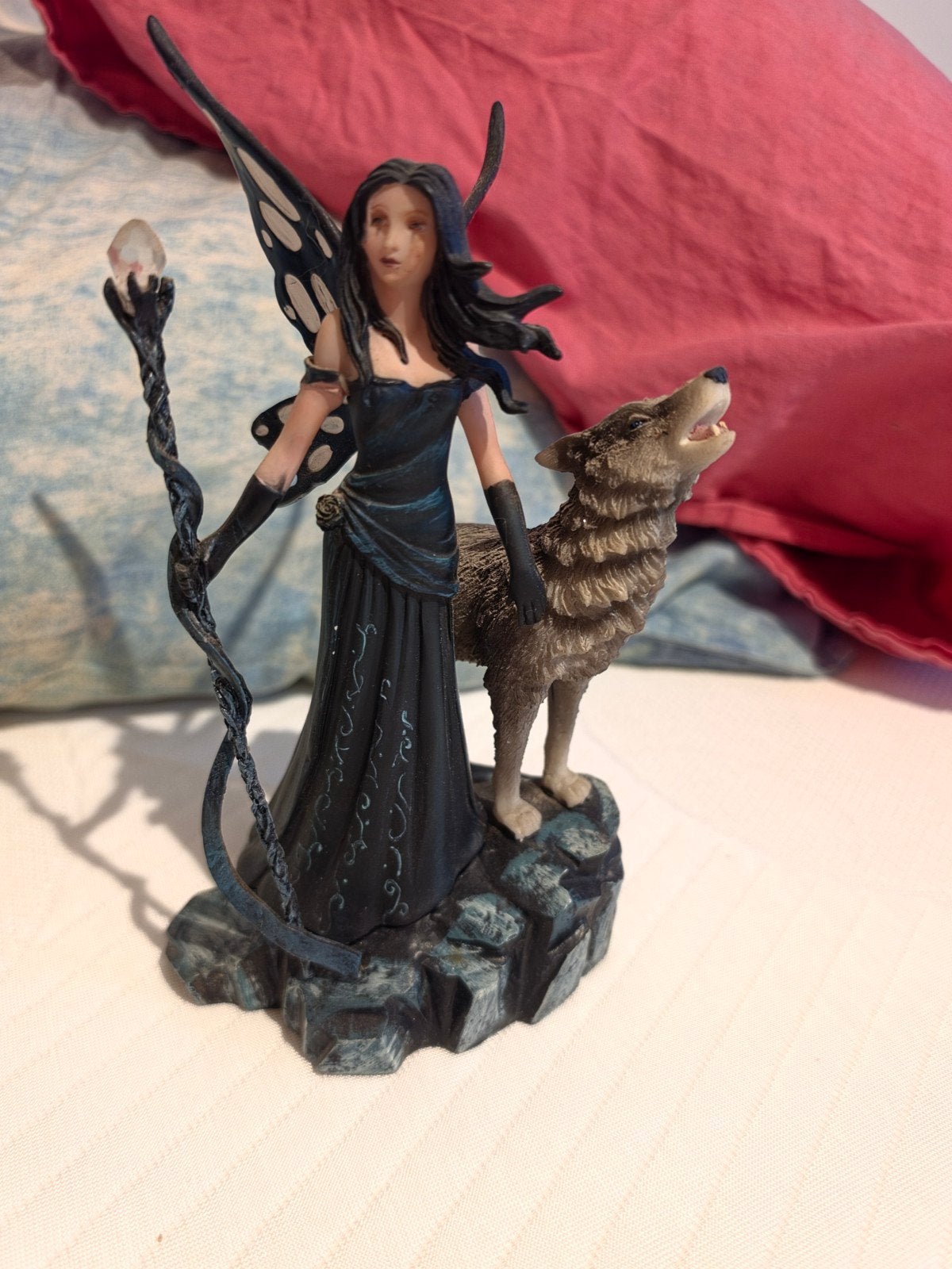 gothic elf met wolf, Verzamelen, Ophalen of Verzenden, Zo goed als nieuw