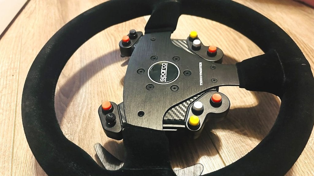 Thrustmaster Sparco R383 Mod rally stuur add-on - als nieuw, Spelcomputers en Games, Ophalen of Verzenden, Zo goed als nieuw, Stuurtje of Sportattribuut