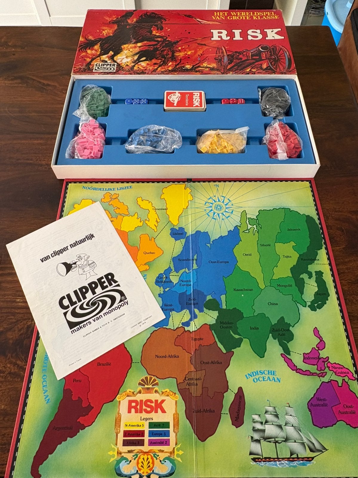Risk - Het Wereldspel van Grote Klasse (Clipper), Drie of vier spelers, Ophalen of Verzenden, Gebruikt