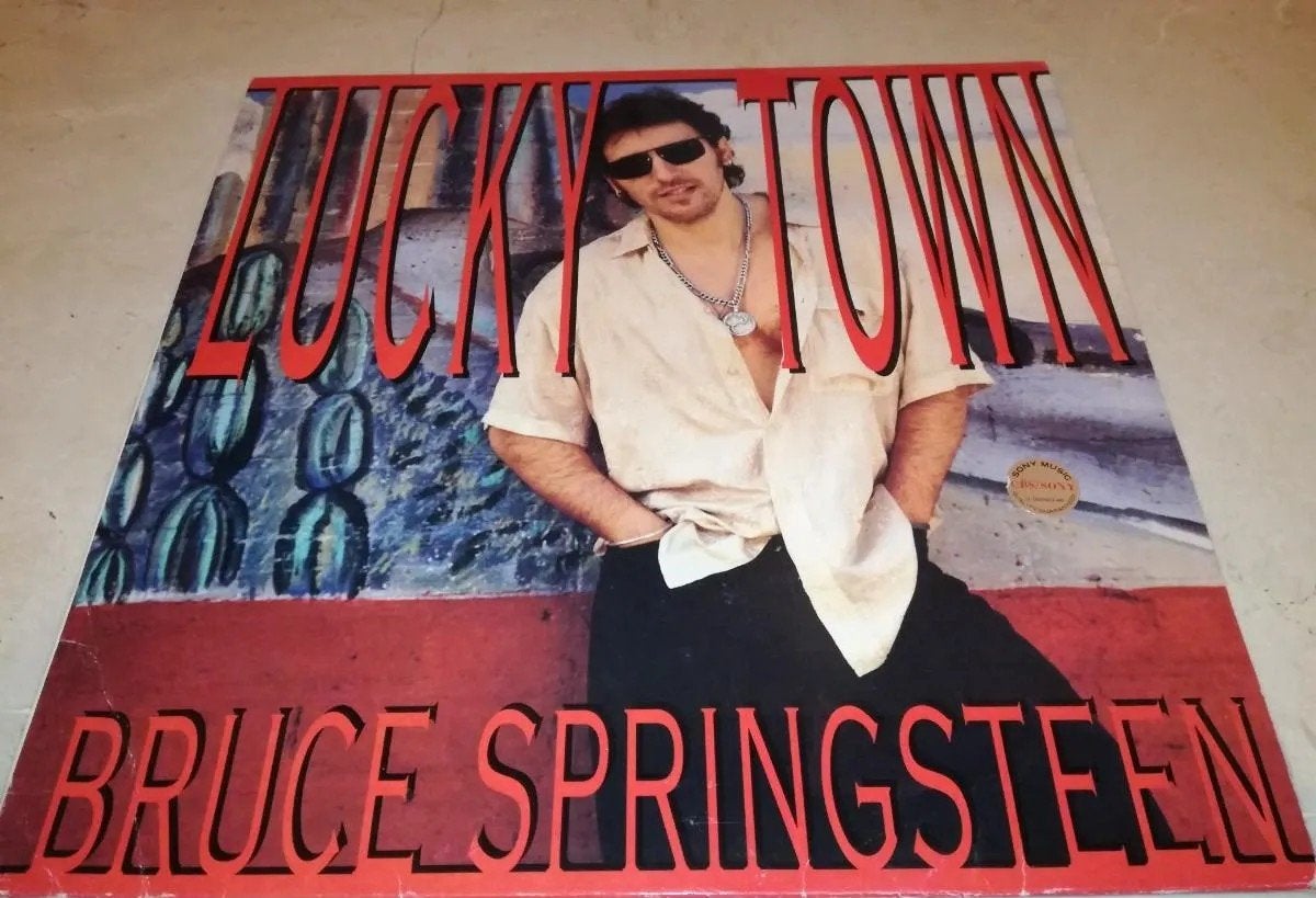 Bruce Springsteen - Lucky Town LP (1992) - Uitstekende Staat, Cd's en Dvd's, Vinyl | Rock, Ophalen of Verzenden, 1990 - 1999, Zo goed als nieuw