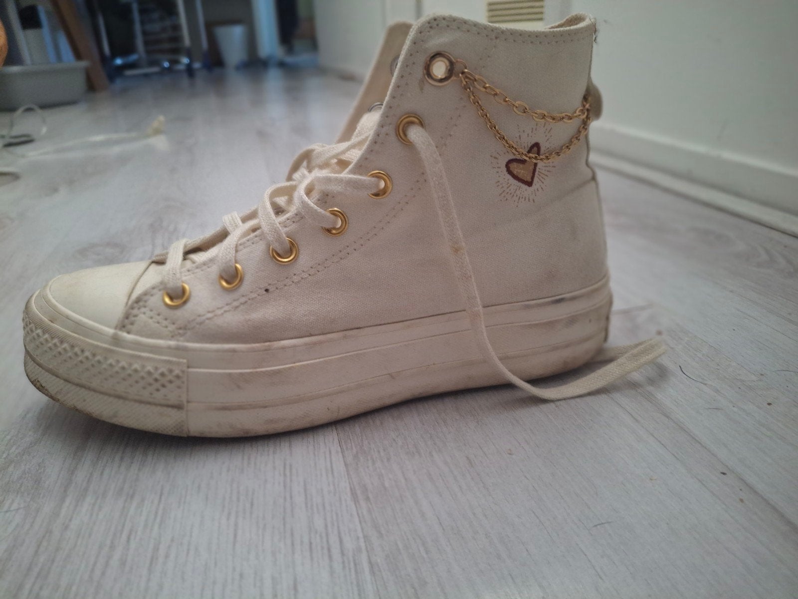 Converse Chuck Taylor All Star Lift 39, Ophalen of Verzenden, Wit, Sneakers of Gympen