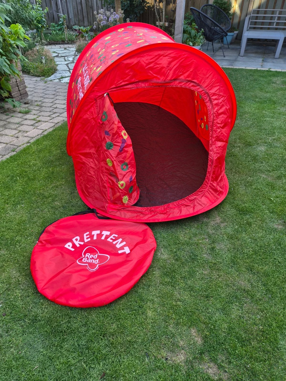 Redband Pop-up PretTent - Nieuw met hoes en haringen, Caravans en Kamperen, Tenten, Ophalen, Nieuw, Tot en met 2