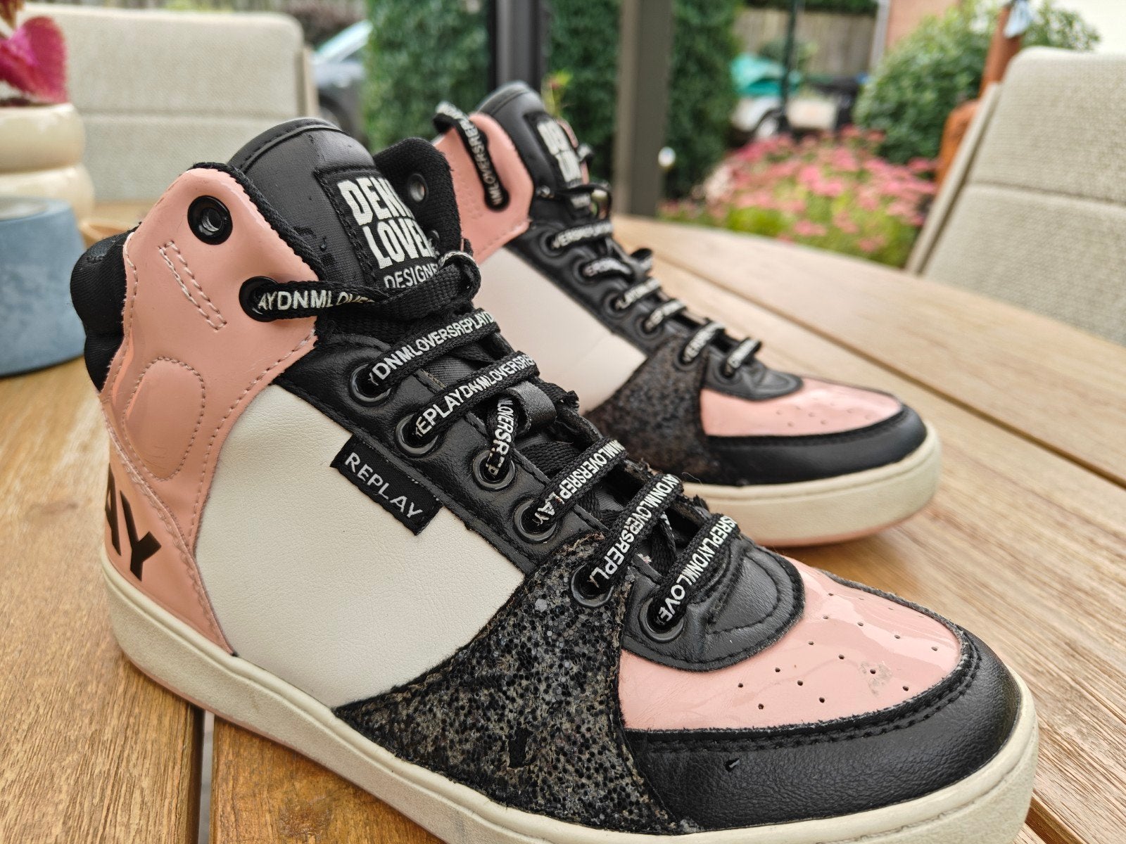 Replay Hoge sneakers maat 36, Schoenen, Ophalen of Verzenden, Zo goed als nieuw, Meisje