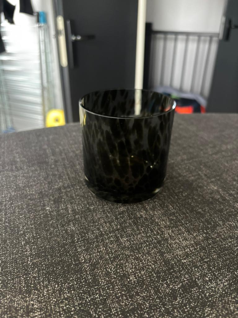 Waxinelichthouder - Deko Candle, Ophalen of Verzenden, Zo goed als nieuw, Rond, Glas