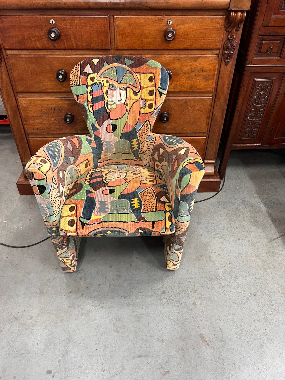 Design Fauteuil Leolux Volante | Memphis Style stof, 75 tot 100 cm, Stof, 50 tot 75 cm, D