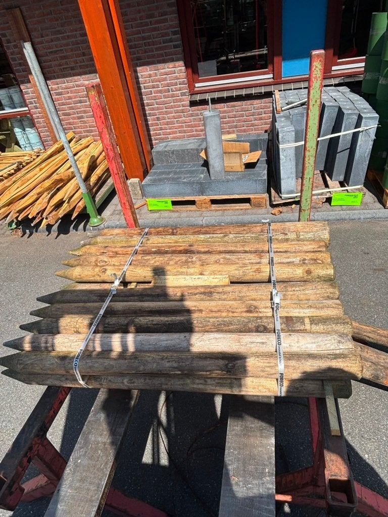 Groen geïmpregneerde palen Ø6 120cm nr. 758, Ophalen, Zo goed als nieuw, Minder dan 180 cm, Palen