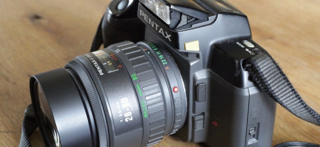 Pentax SF7 spiegelreflexcamera, Audio, Tv en Foto, Fotocamera's Analoog, Ophalen, Zo goed als nieuw, Spiegelreflex, Pentax