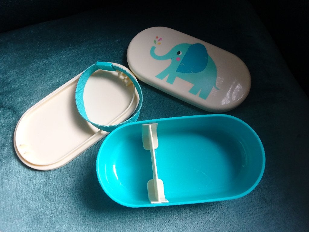 Vintage lunchbox met Olifant, Ophalen of Verzenden, Zo goed als nieuw