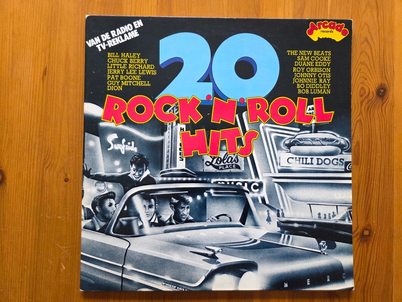 20 Rock 'n' Roll Hits van Arcade Records, Complilatie, Ophalen of Verzenden, Gebruikt, 12 inch
