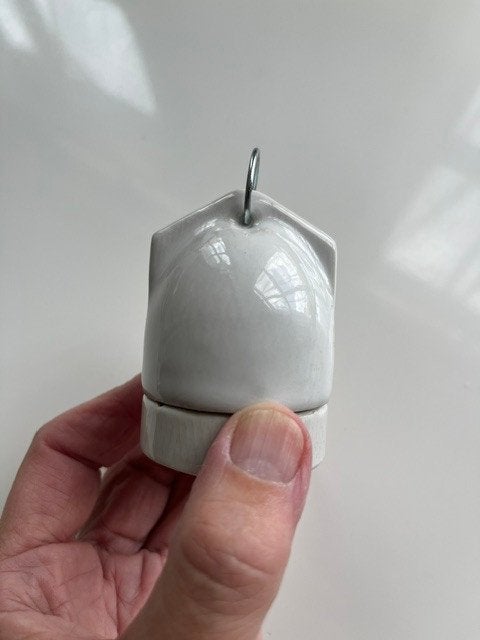 Nieuwe porseleinen doorvoer fitting / snoergeleider, Ophalen of Verzenden, Nieuw, E27 (groot), Overige typen