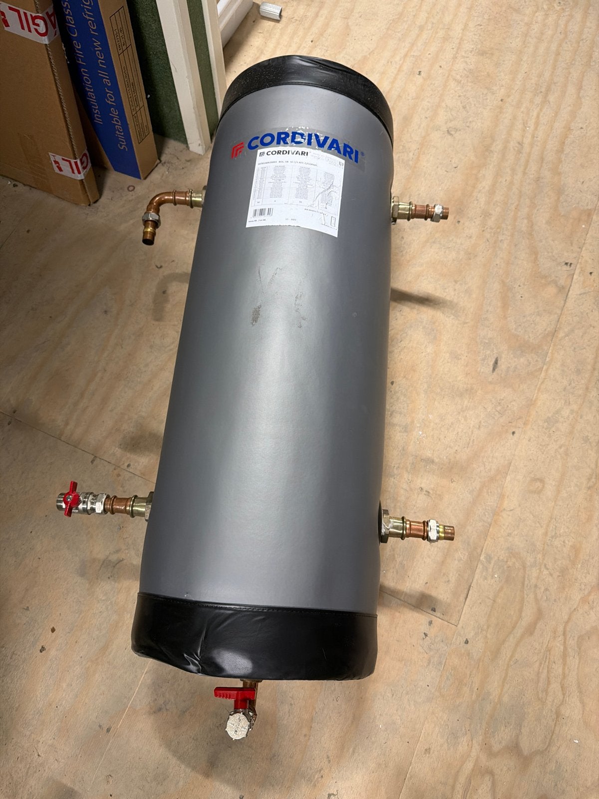 Cordivari Buffervat 50 liter, Ophalen, 20 tot 100 liter, Nieuw, Boiler