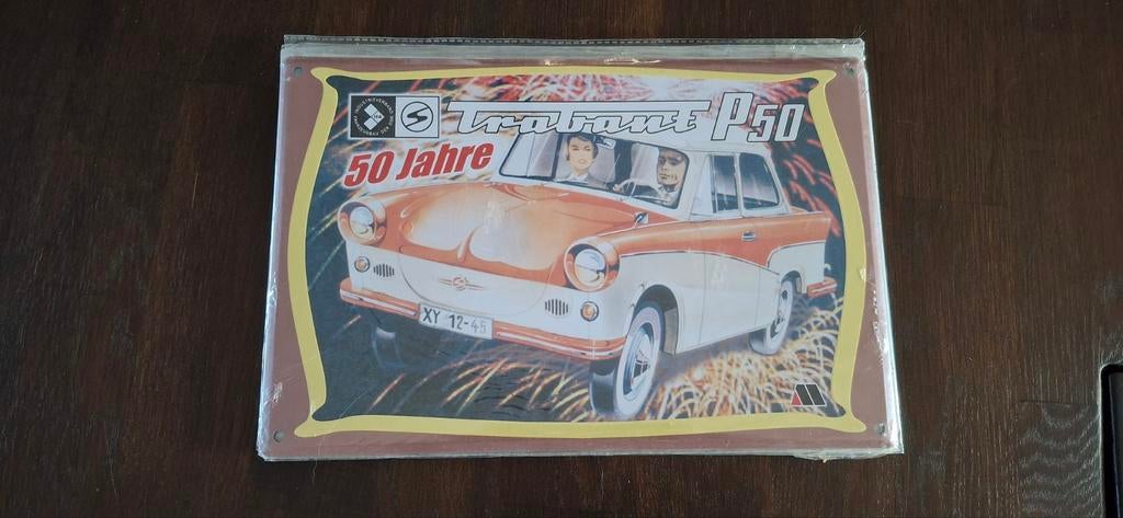 metalen reclamebord ter ere van het 50-jarig jubileum van de, Ophalen, Zo goed als nieuw, Auto's