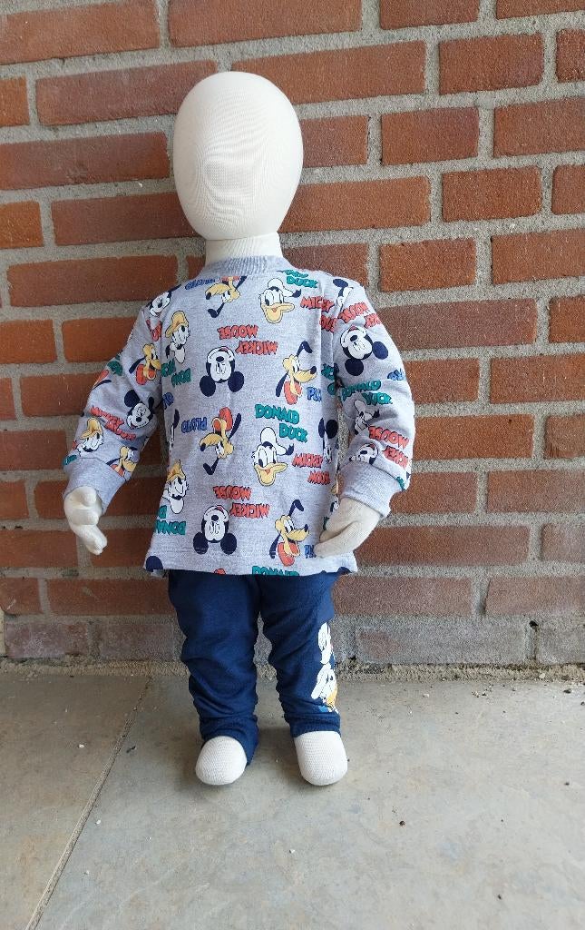 Pyjama Disney Mickey, Pluto, Donald maat 86-92 NIEUW, Nacht- of Onderkleding, SO, Nieuw, Disney Baby
