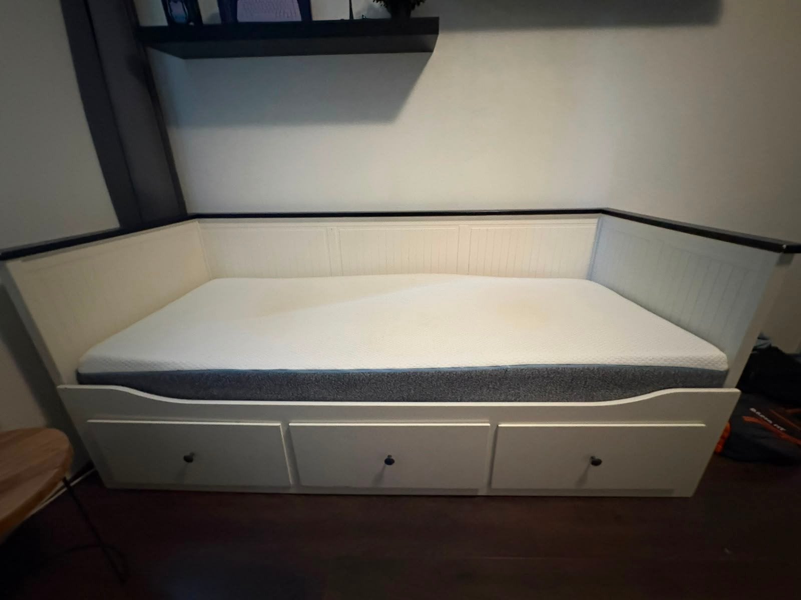 Bed hemnes, Huis en Inrichting, Slaapkamer | Bedden, Ophalen, Gebruikt, 90 cm, Eenpersoons