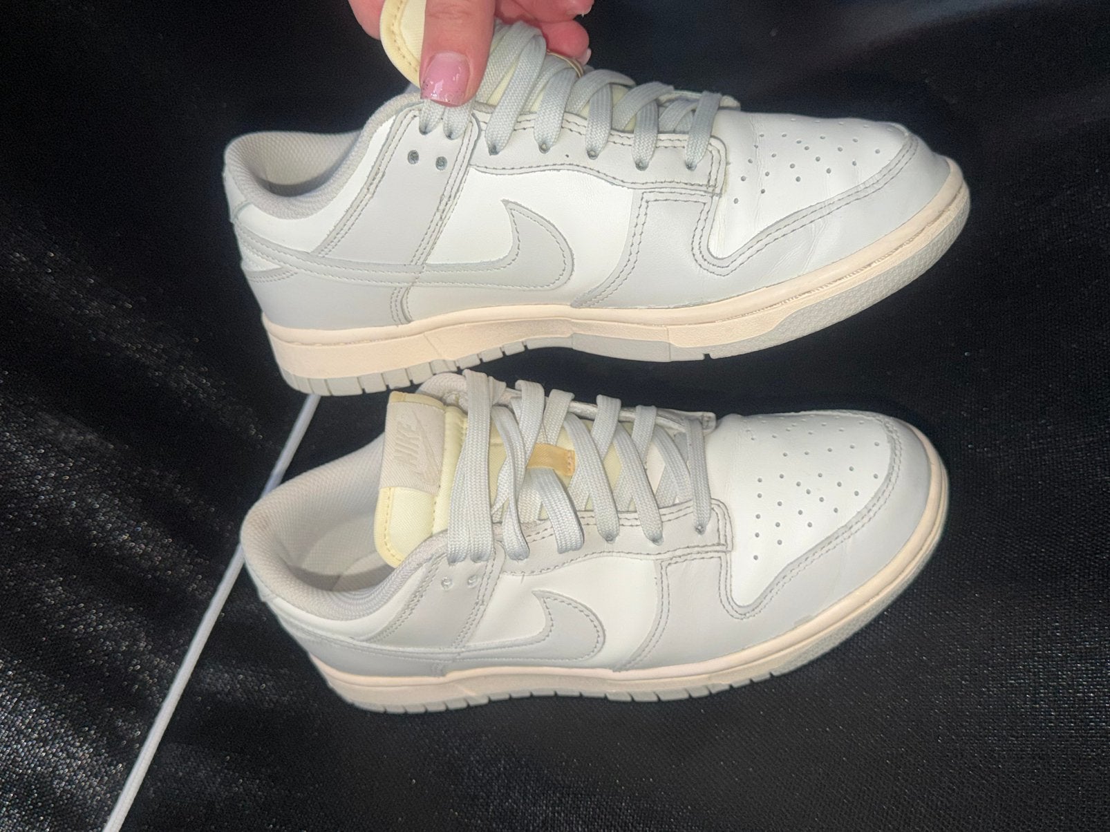 Nike dunk low grey light smoke bone, Ophalen of Verzenden, Grijs, Sneakers of Gympen, Zo goed als nieuw