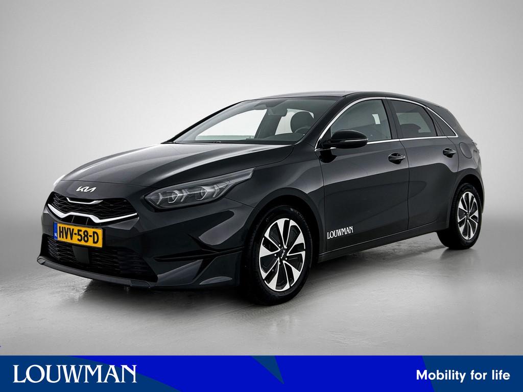Kia Ceed 1.0 T-GDi MHEV Design Edition | Demonstratieauto |, 710 kg, Leder en Stof, Zwart, Origineel Nederlands