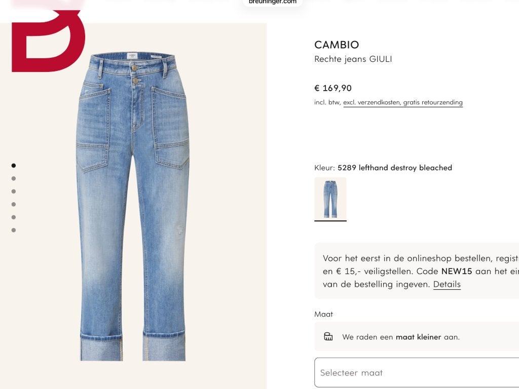 Cambio Yeans, Cambio, Blauw, Ophalen of Verzenden, Zo goed als nieuw