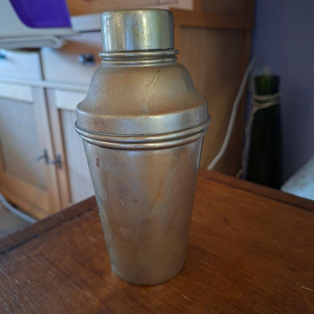 Vintage Cocktail Shaker - Verzilverd, Antiek en Kunst, Ophalen