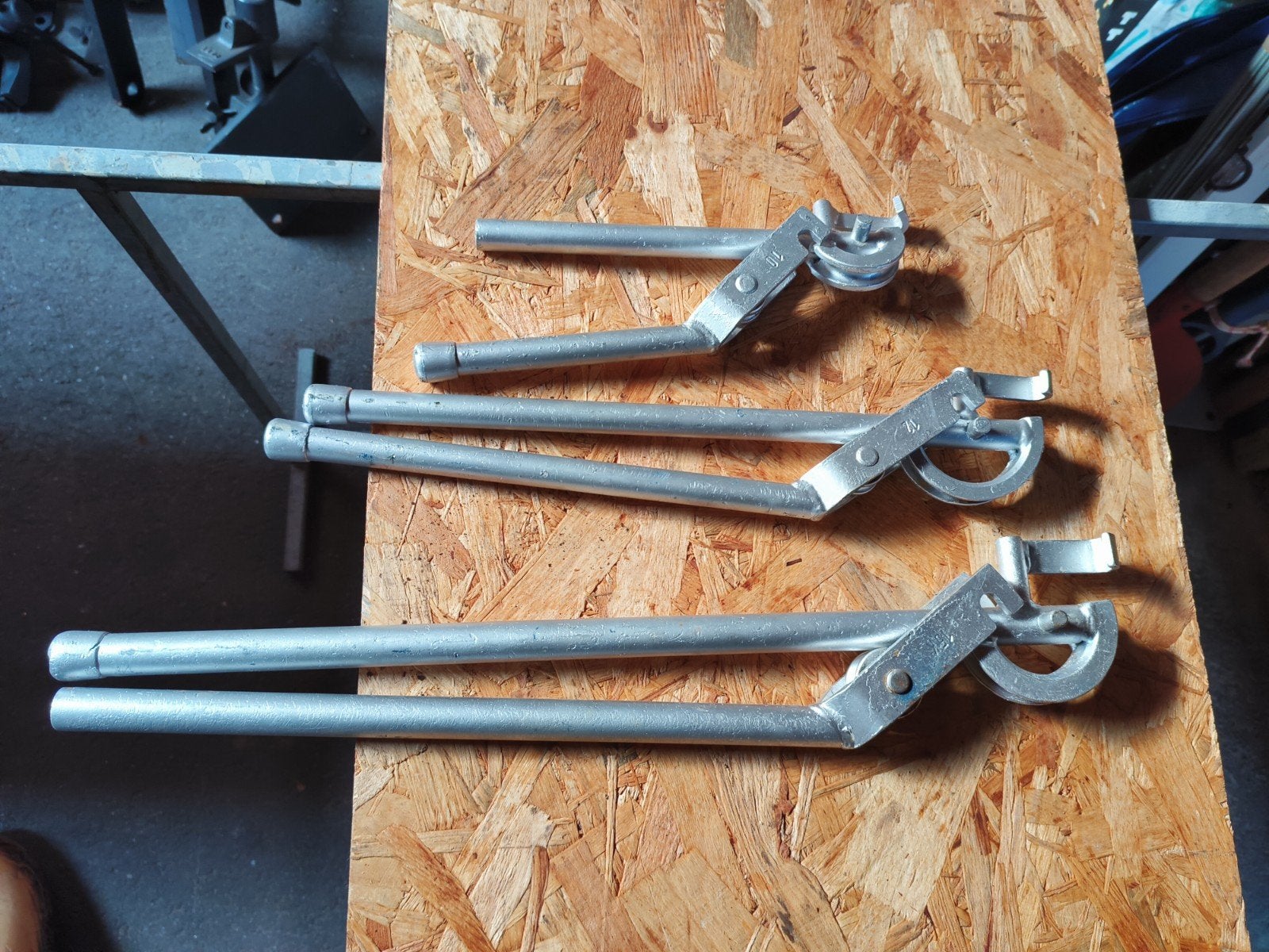 Set pijpenbuigers 10mm, 12mm en 15mm, Ophalen of Verzenden, Gebruikt, Overige typen