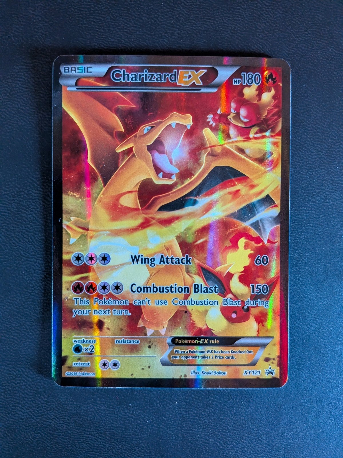 Charizard EX Pokémon Kaart XY121 - Zo goed als nieuw, Ophalen of Verzenden, Zo goed als nieuw, Losse kaart