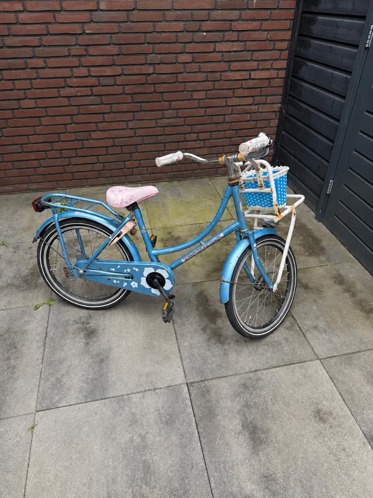 20 inch meisjes kinderfiets blauw te koop stevig, Fietsen en Brommers, Fietsen | Meisjes, Ophalen of Verzenden