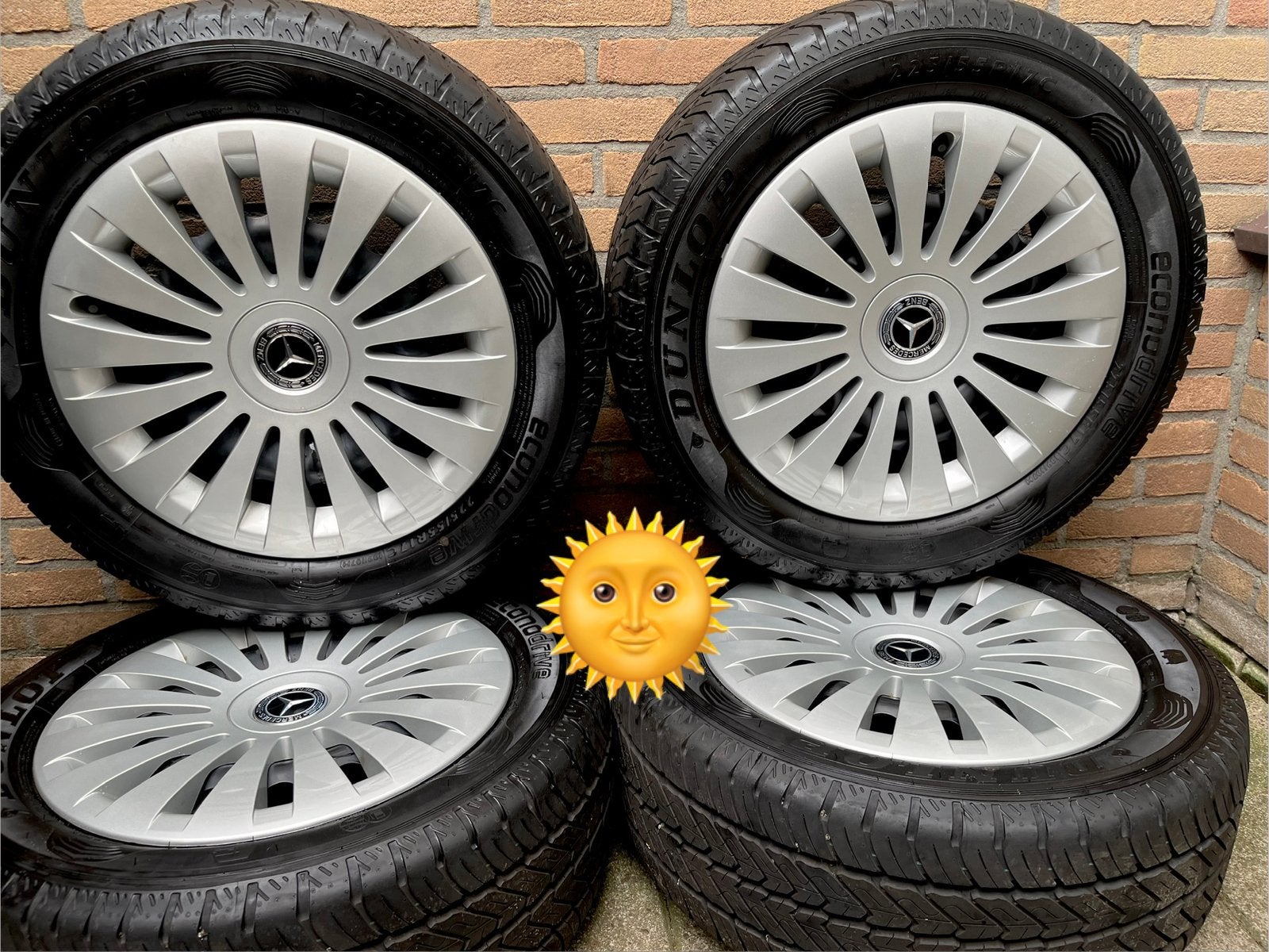 NIEUWE Metcedes Vito V-klasse EQV Dunlop zometset TPMS, Auto-onderdelen, Bestelwagen, Banden en Velgen, Nieuw, 17 inch