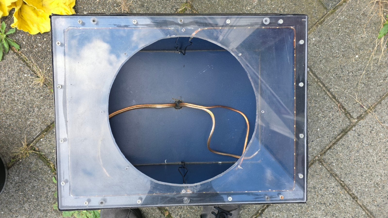 12 inch kist met LED verlichting voor subwoofer, Ophalen, Gebruikt, Universele onderdelen