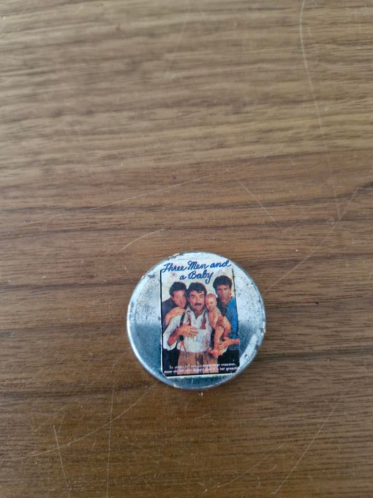 365 Three Men and a Baby Film Button, Ophalen of Verzenden, Overige onderwerpen