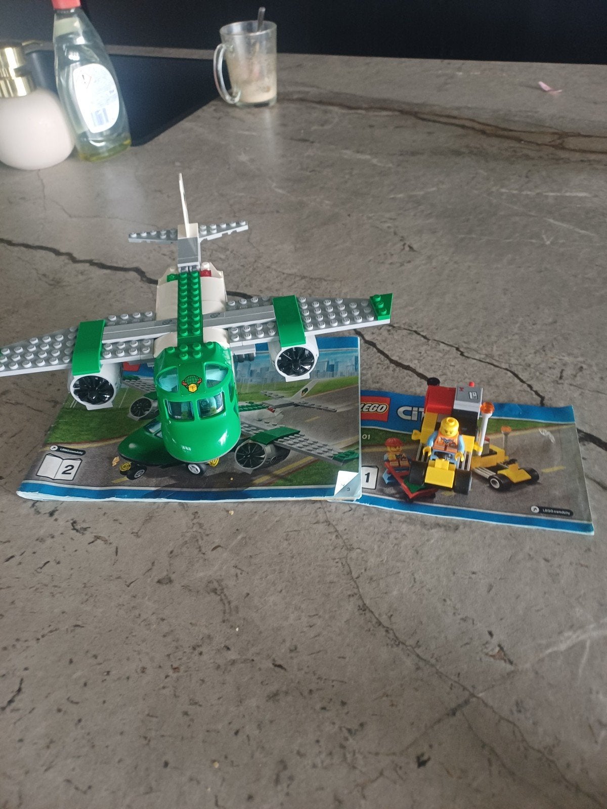 Lego City Vliegtuig en Grondvoertuig (Set 60101), Kinderen en Baby's, Ophalen, Lego, Inclusief instructies, Complete set