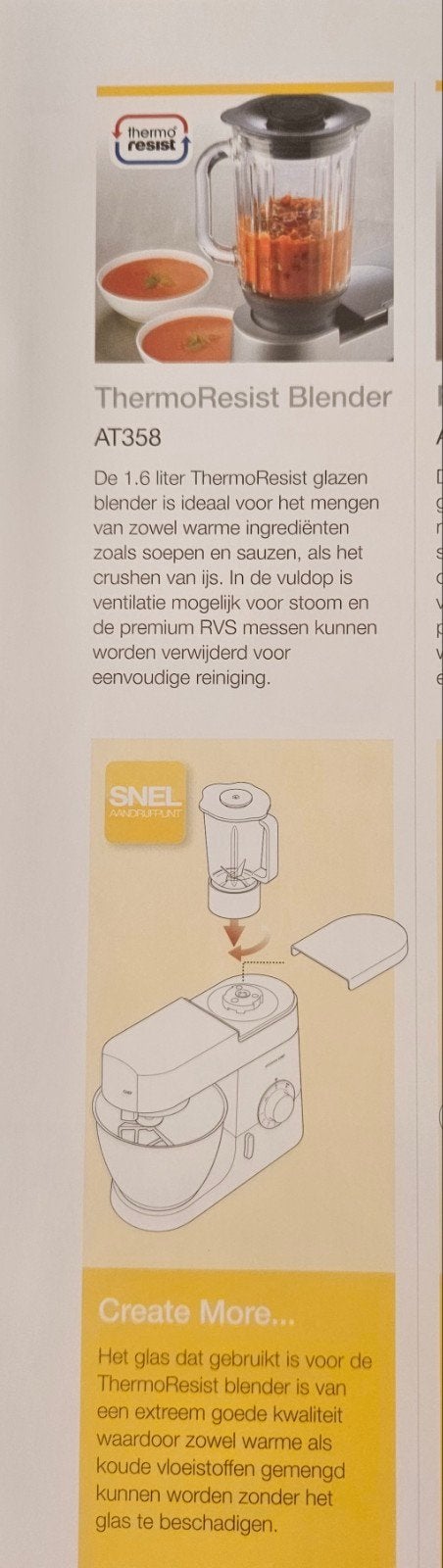 Accessoires van Kenwood Chef keukenmachine, Ophalen, Gebruikt