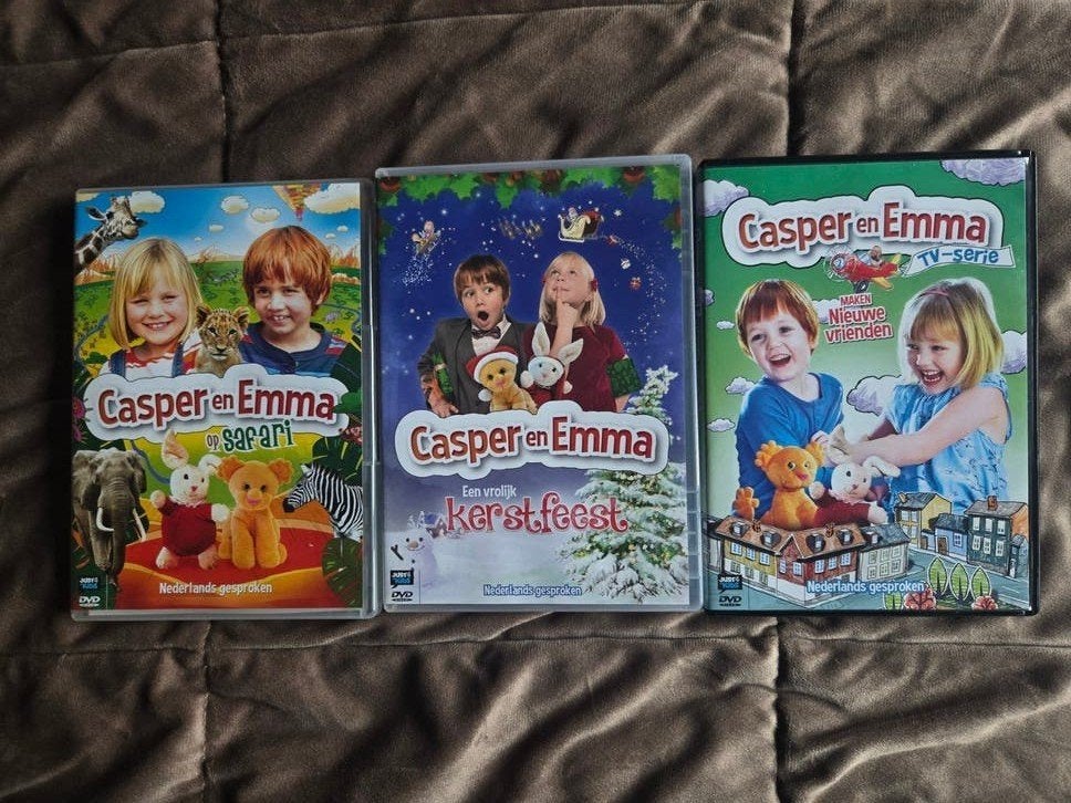 Casper en Emma - Safari, Kerstfeest, Nieuwe Vrienden, Gebruikt, Verzamelbox, Alle leeftijden, Familie