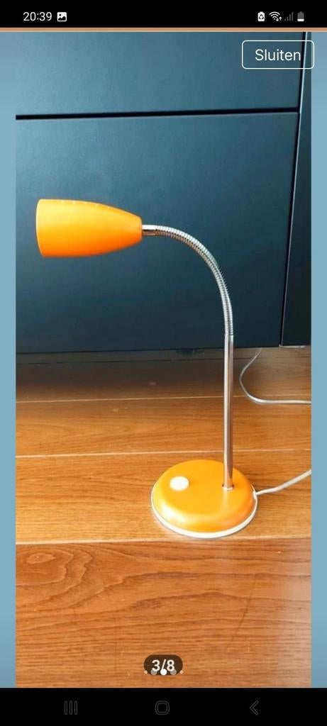 Vintage bureau/tafel lamp, Ophalen, Zo goed als nieuw, Overige materialen, Minder dan 50 cm