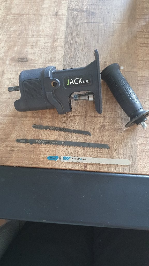 JACK LIFE Reciprozaag Opzetstuk voor Boormachine, Doe-het-zelf en Verbouw, Ophalen of Verzenden, Nieuw, 400 tot 600 watt, Boormachine