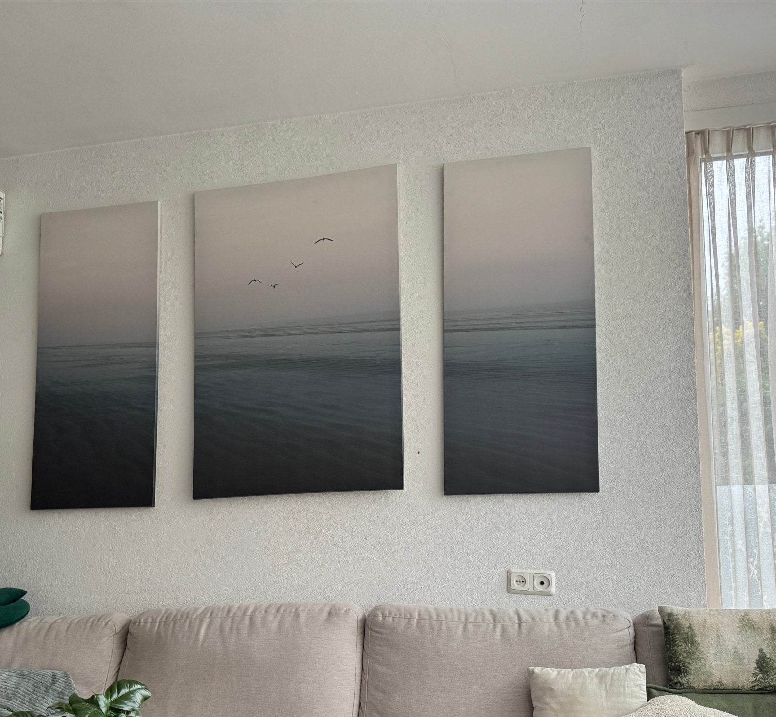 Set van 3 canvas schilderijen / afbeeldingen ikea, Ophalen, Zo goed als nieuw, Schilderij, 75 – 100