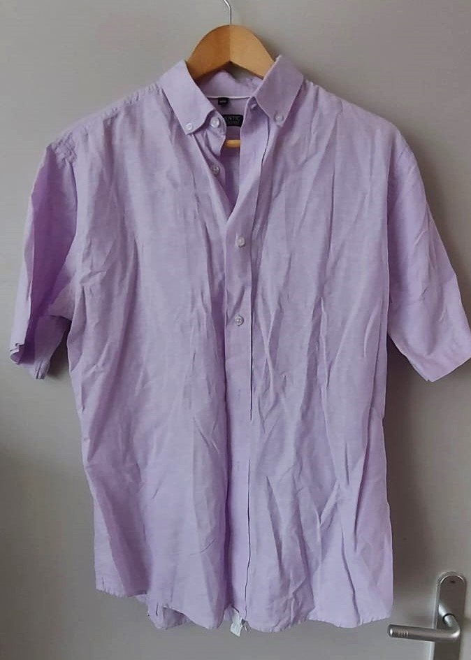 Authentic Clothing Company overhemd, maat M (39/40), Paars, Zo goed als nieuw, Authentic Clothing comp, Halswijdte 39/40 (M)