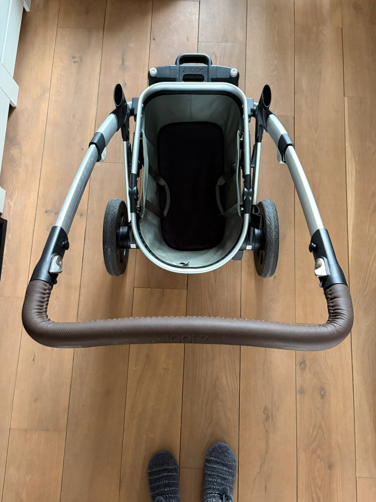 Joolz Geo2 groen kinderwagen, Zo goed als nieuw, Verstelbare duwstang, Ophalen, Kinderwagen