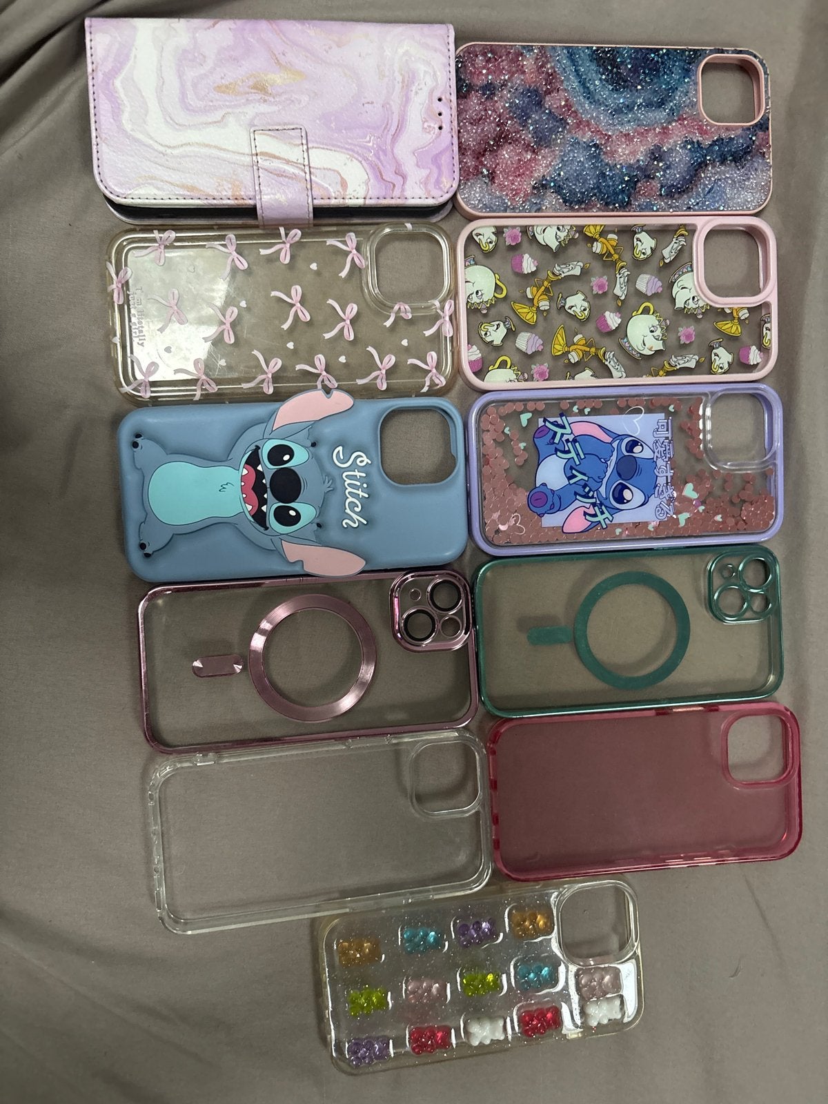 Diverse iPhone hoesjes (iPhone 13/14 15)16plus 17, Gebruikt, Frontje of Cover, Meerkleurig, MagSafe