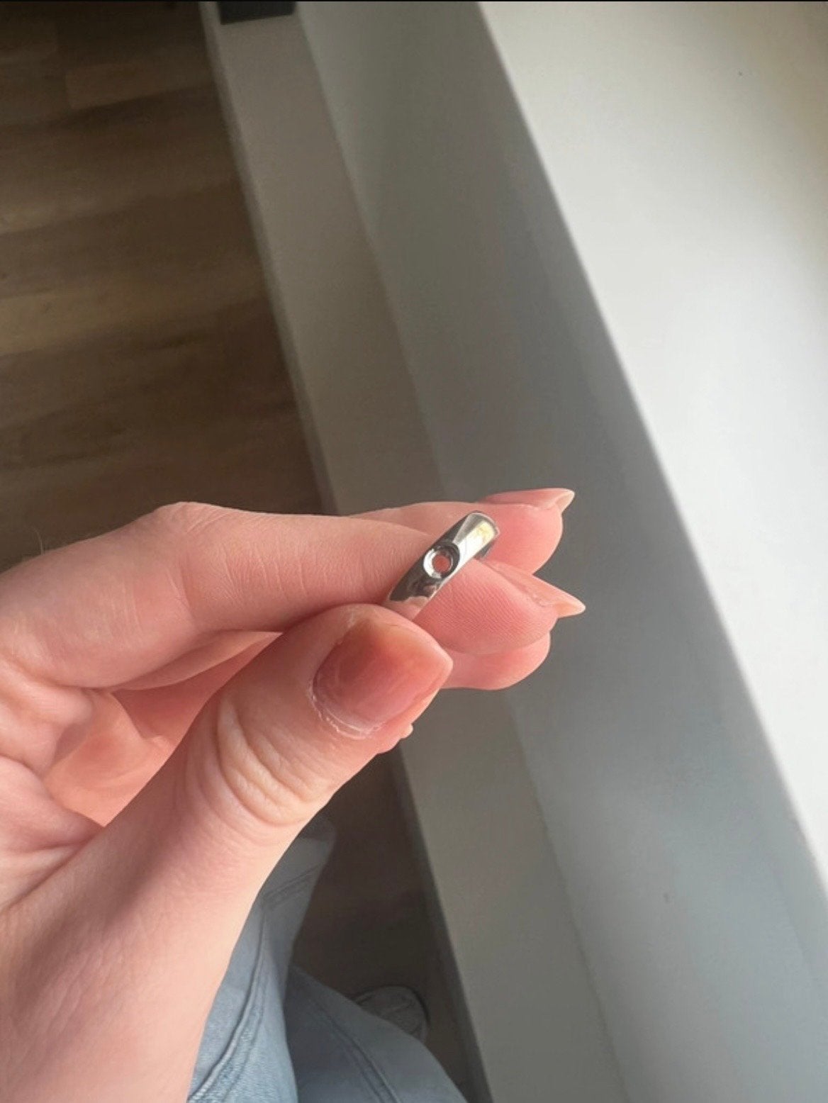 Melano ring maat 50 zonder steentje, Dame, Zilver, IJzer of Staal, Verzenden