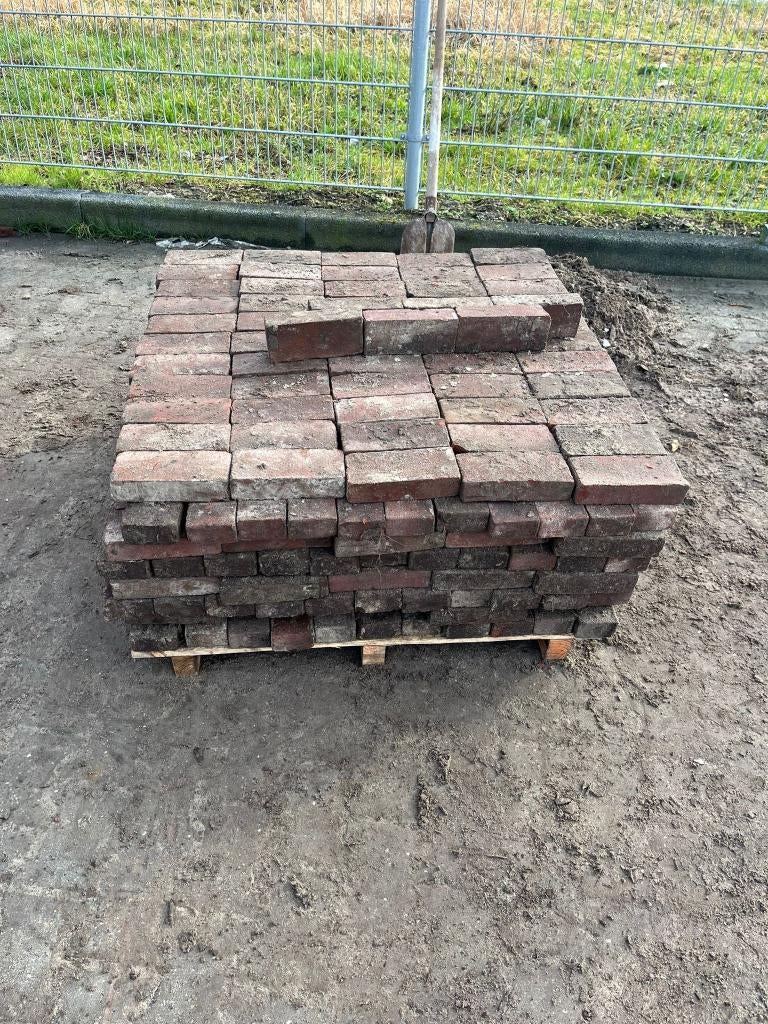 Gebakken waalformaat 20x5x8,5 RoodZwart (Gebruikt) - J&W 143, Ophalen, Overige materialen, Gebruikt, Klinkers