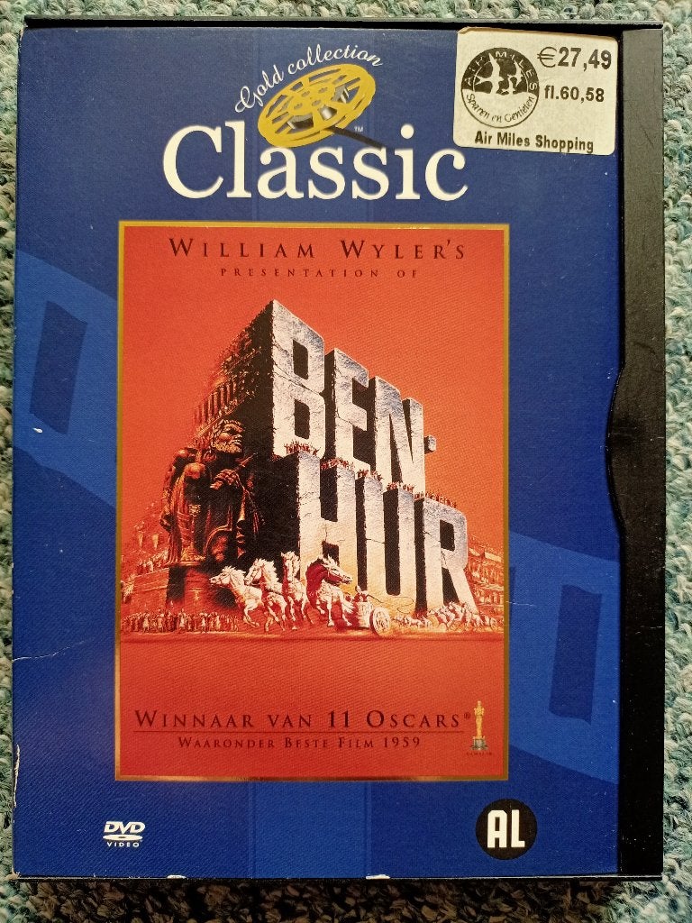 Ben Hur; Charlton Heston IMDb 8.1, Alle leeftijden, Ophalen of Verzenden, Zo goed als nieuw, Nederlands