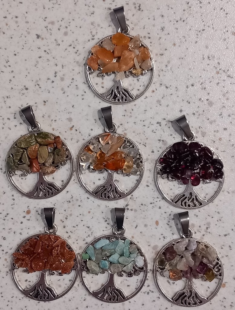 Edelsteen boom ketting (2 voor €5,50), Ophalen of Verzenden, Nieuw