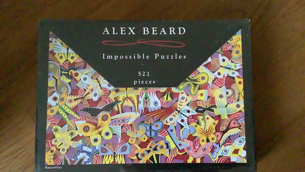 Alex Beard Impossible Puzzles Vlinders 521 stukjes, nieuw!, Ophalen of Verzenden, 500 t/m 1500 stukjes, Nieuw, Legpuzzel
