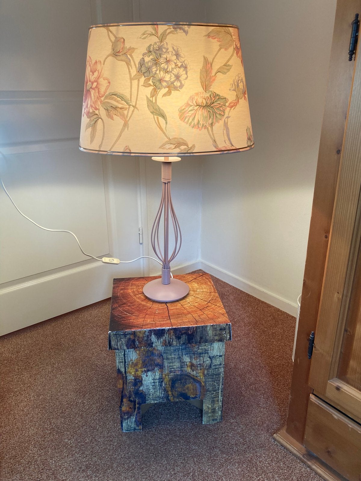 Sfeer lamp, Ophalen, Met schakelaar, Textiel, Zo goed als nieuw