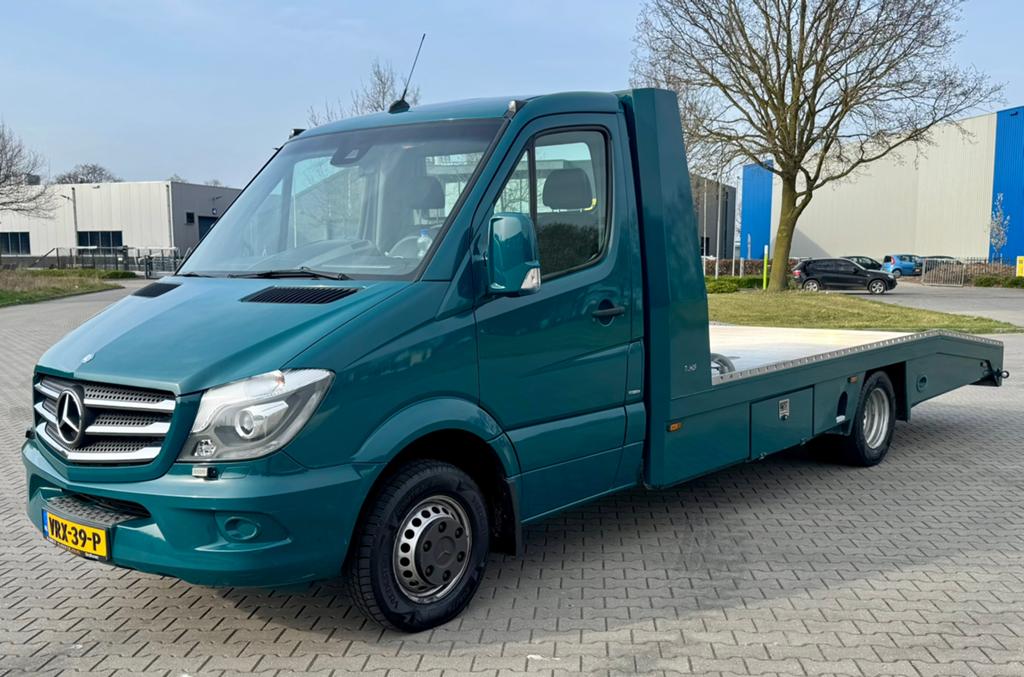 Mercedes-Benz Sprinter 519cdi 3.0 V6 Tijhof oprijwagen, Auto's, Bestelauto's, 13 km/l, Euro 6, 190 pk, Mercedes-Benz