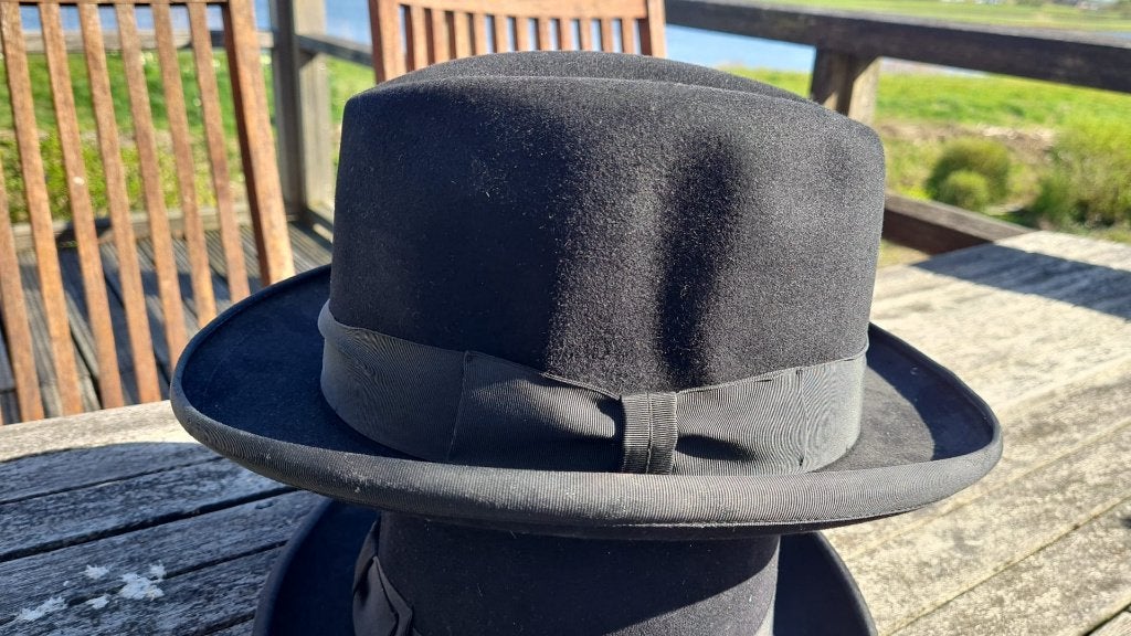 vintage Stetson vilt-hat maat 7 1/4 hoed hoofdmaat ca 58 cm, Kleding | Heren, Stetson, Hoed, Ophalen of Verzenden, Zo goed als nieuw