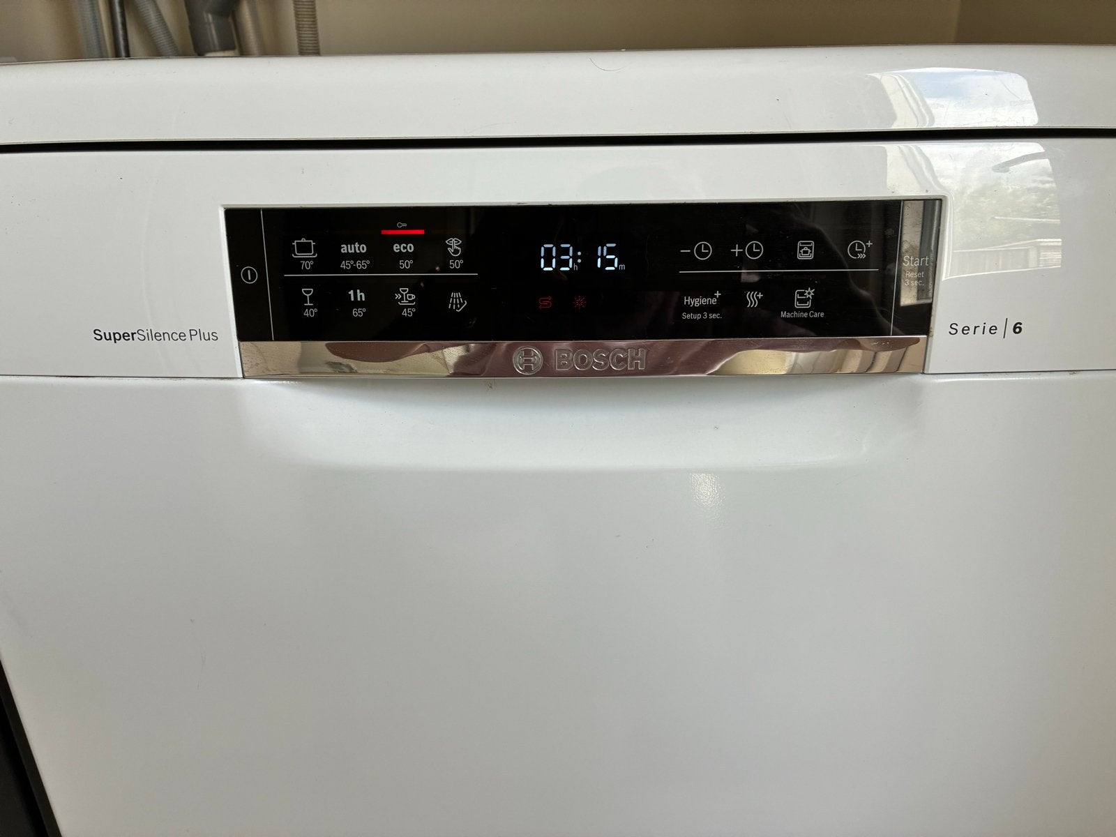 Bosch Serie 6 SuperSilence Plus Vrijstaande Vaatwasser, Witgoed en Apparatuur, Vaatwasmachines, Ophalen, Gebruikt, 60 cm of meer