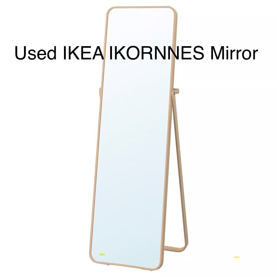 (Barely) Used IKEA IKORNNES Free Standing Mirror, Ophalen, Minder dan 50 cm, Zo goed als nieuw, Minder dan 100 cm